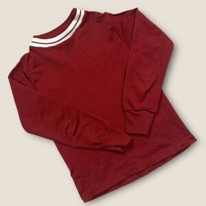 Vintage 1970s Sears Perma Prest Boys Knit Sweater Brown Size 8 Made in Japan